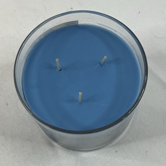 NEW Bath & Body Works 3 Wick Candle 14.5 oz Large Turquoise Waters With Box - Picture 2 of 5